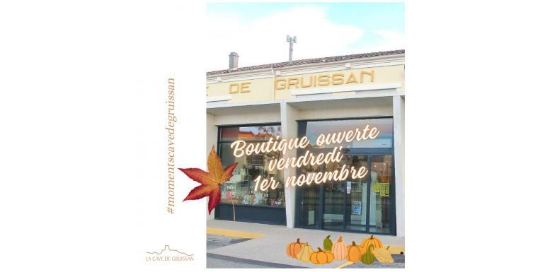 Toussaint boutique ouverte