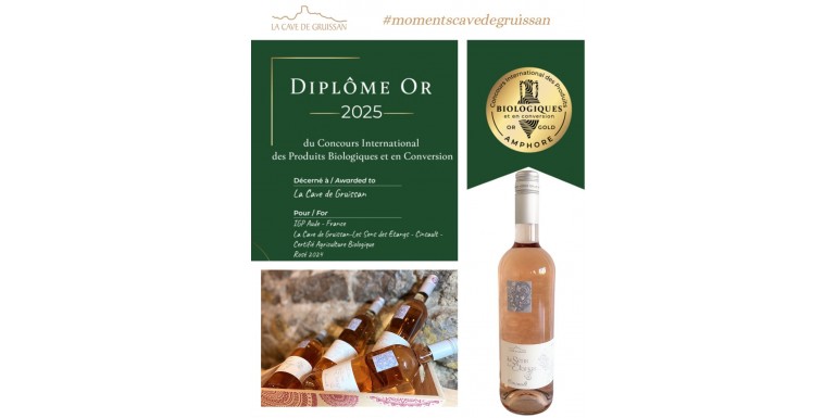 Cinsault millésime 2024 doublement médaillé!